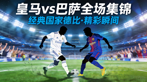 皇家马德里对阵巴塞罗那全场集锦封面图