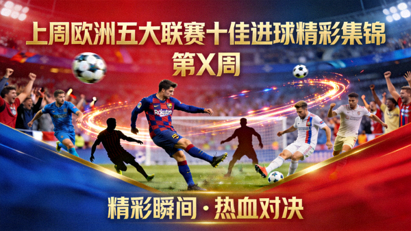 上周欧洲五大联赛十佳进球精彩集锦封面图